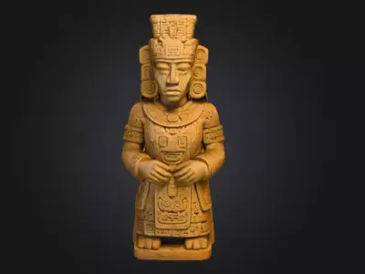 Ancient Guardian Low-poly 3D model