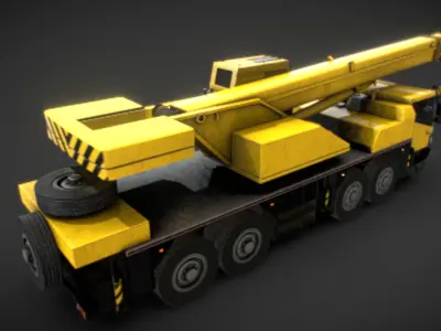 Crane Truck Low-poly 3D model purchase