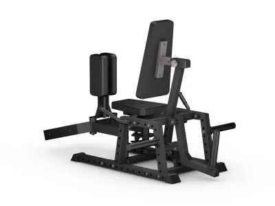Gym Equipment set of 8 3D model