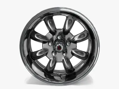 Legendary Wheel Co Minilite LW80 Silver 3D model