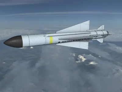 Matra 530 Missile Low-poly 3D model