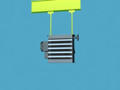FX20 Heater wall and ceiling mount 3D model