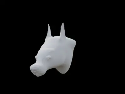 DogHead horse head 3D model