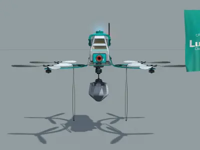 Lunar Drone Brutus 3D model