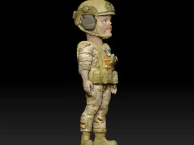 Dew Milligan EOD Tech from the Little Top Series 3D model