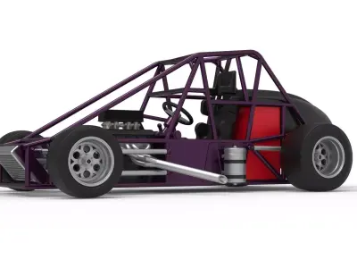 Experimental Pavement Silver Crown Car Base V2 Scale 1 to 25 3D print model
