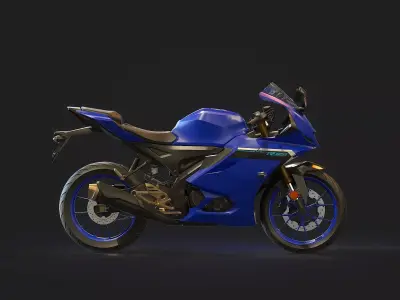 Base model Yamaha R 125 2026 3D model