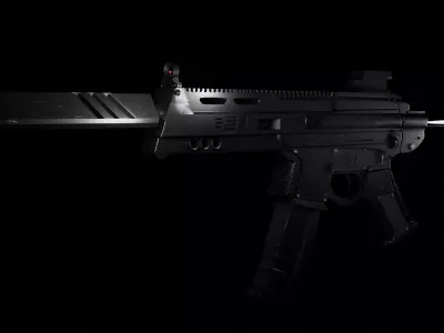 Spectre from valorant for game asset Low-poly 3D model