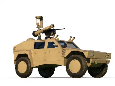 RST-V Shadow Hybrid Tactical Vehicle 3D model
