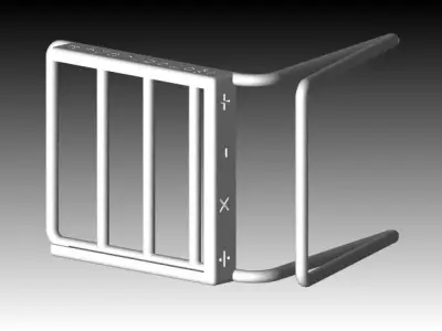 scientific calculator dock Free 3D model