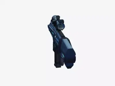 Sci-Fi Energy Rifle - Futuristic Weapon Prop 3D model