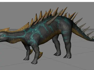 Dinosaur 50 Free low-poly 3D model