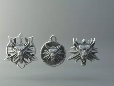 Witcher wolf collection Free 3D print model
