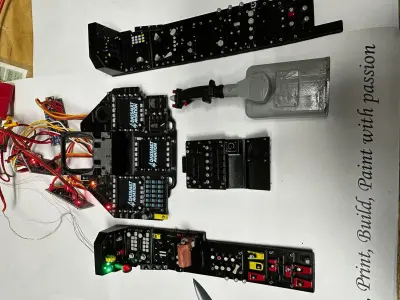 Mirage 2000 complete cockpit Stl Files only AVIATION DESIGN 3D print model
