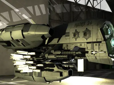 CRB-01 Drone Fighter 3D model