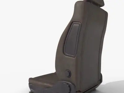 leather car seat 3D model