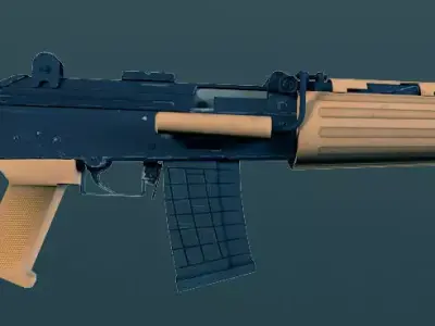 insas lmg gun  Low-poly 3D model