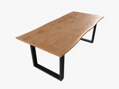 Industrial Table Free low-poly 3D model