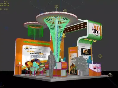 Exhibition - Area - 6X6-3DMAX2012-03 3D model