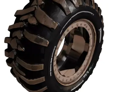 Muddy OffRoad Tire Model 3D model