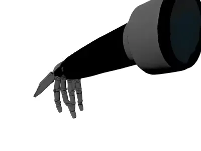 Futuristic Robotic Carbon Fiber Arm 3D model