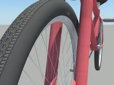 bmx bicycle Low-poly 3D model