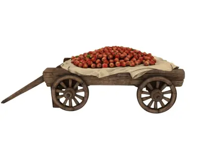 Fruit Cart 3D model
