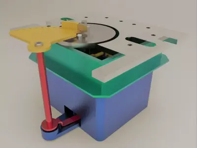 Copper Tube M Shape Bending Machine Low-poly 3D model
