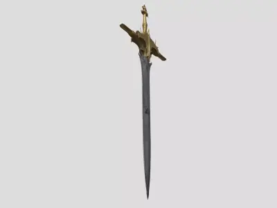 Bronze Cross Relic Low-poly 3D model