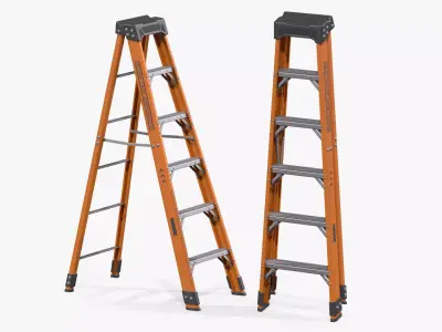 Step Ladder Low-poly 3D model shop