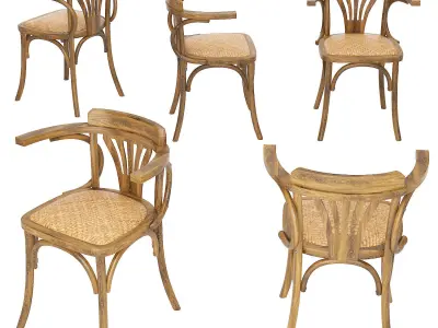 Wooden chair Vienna Type  3D model