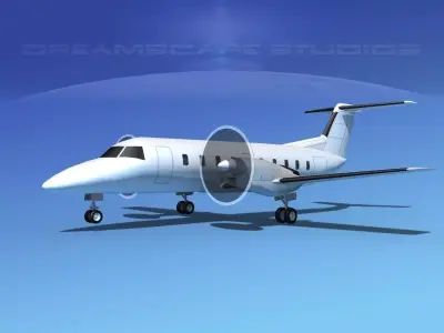 Embraer E-120 Brasilia LP SS 3D model