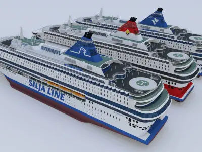 Silja Europa - 3 PACK - ONE FREE 3D model