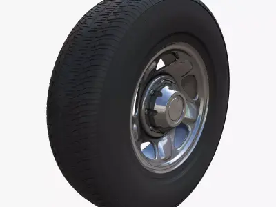 Dodge ram 1995 highpoly wheel 3D model