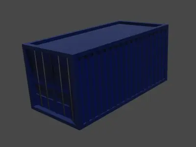 Containers shipping container Free low-poly 3D model purchase