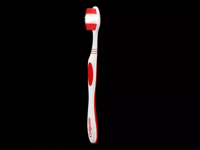 3D Colgate Toothpaste Box Tube and Toothbrush Pack 3D model