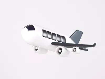 Airplane plane Low-poly 3D model purchase