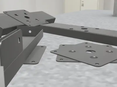 Industrial Blender Base 3D model