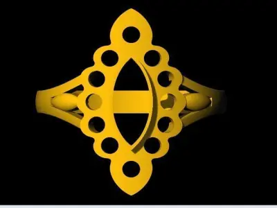 Antique Ring 3dm file 3D print model