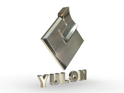 Yulon logo 3D model