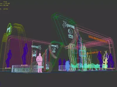 Exhibition - Area - 9X14-3DMAX2009-08 3D model