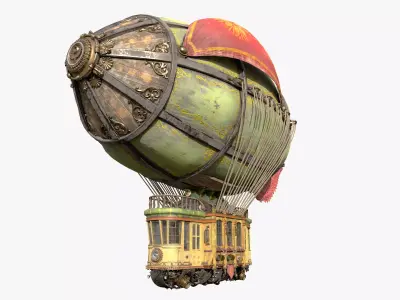 Airship Fighting 3D model