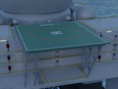 Radar SBX-1 3D model