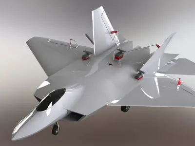 f22 raptor rc  3D print model