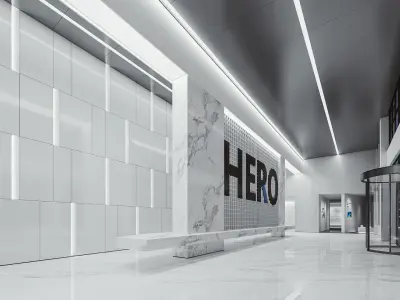 office lobby 3D model