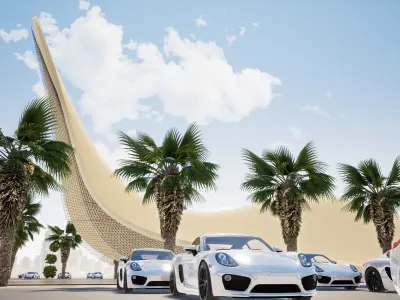 Masjith competition concept model 3D model