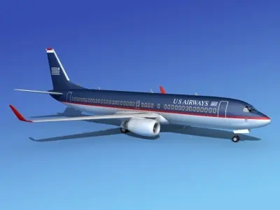 Boeing 737-800ER US Airways  3D model