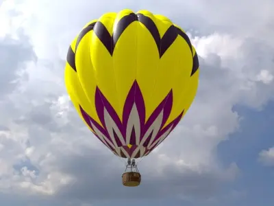Hot Air Balloon model 3D model purchase
