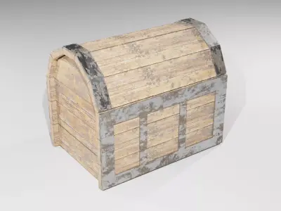 Old box Low-poly 3D model purchase