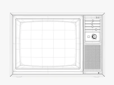 Retro TV 3D 3D model